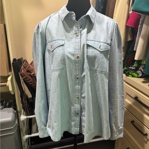Lucky Brand Poet Fit Denim Top